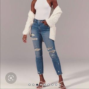 Abercrombie Curve Love High Rise Mom Jean